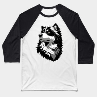 Stunning and Cool Croatian Sheepdog Monochrome and Gold Portrait for Father's Day Baseball T-Shirt